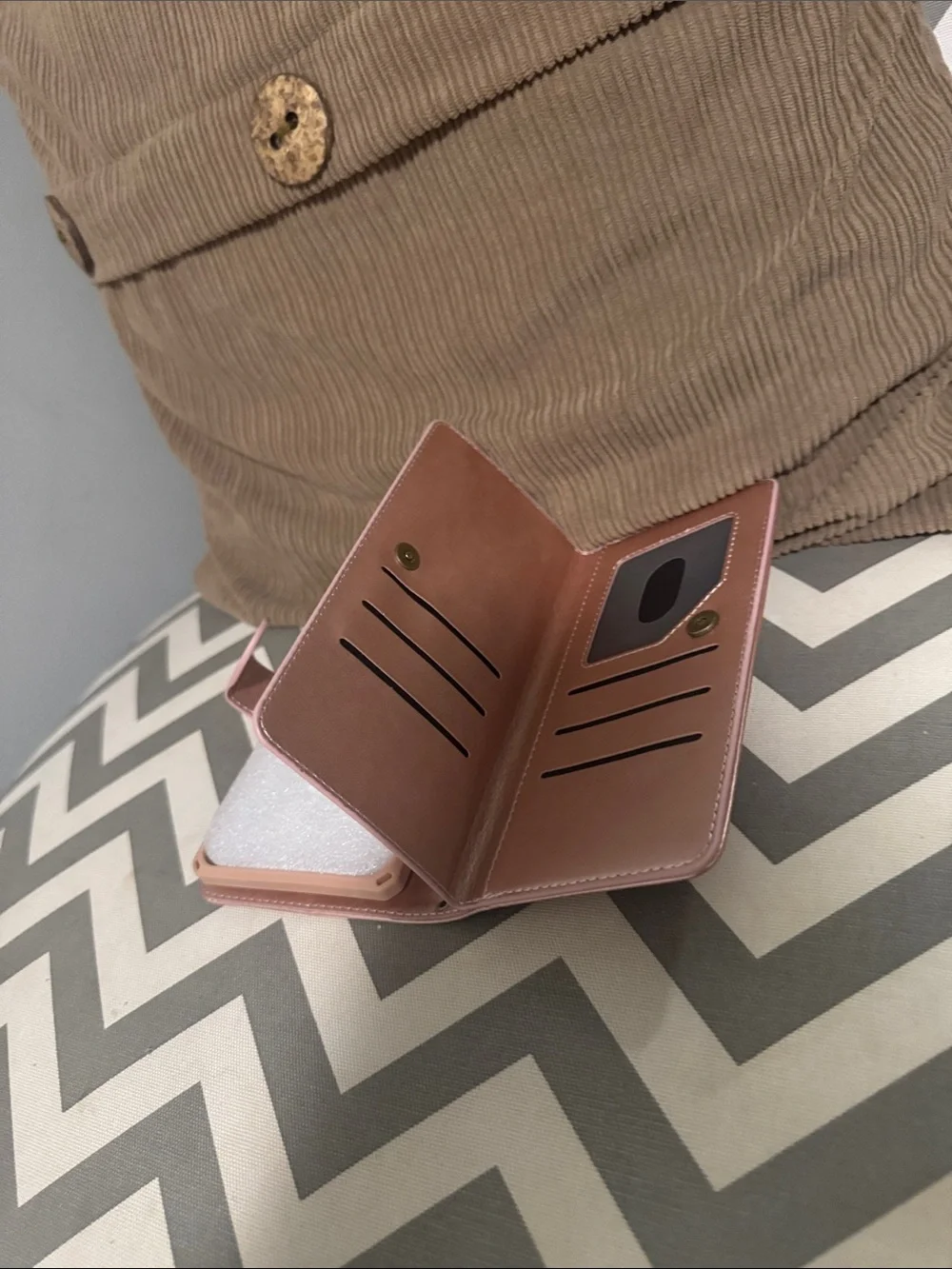 ***2/$15*** Rose Gold Flip Wallet Phone Case with Camera Cutout
